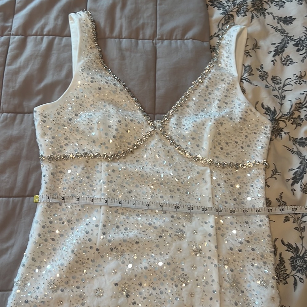 Self-Portrait White Mini Dress - Picture 10 of 11
